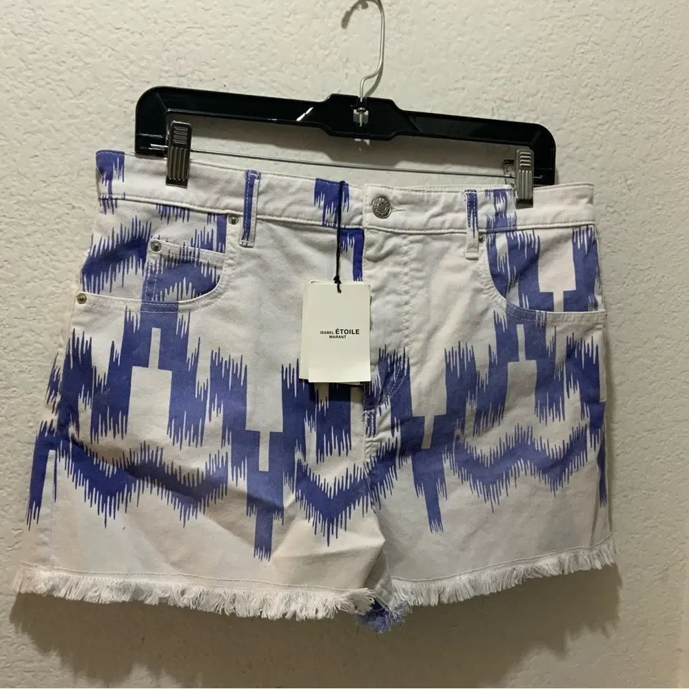 ISABEL MARANT ETOILE LESIAO SHORTS, BLUE size 38